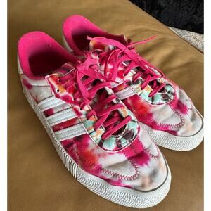 Adidas Sambarose Tie Dye - Power Pink Womens size 10 platform sneaker
